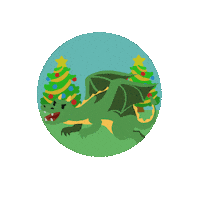 LioxFoundation dragon kerst apollo liox foundation Sticker
