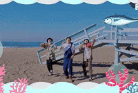 Jin Bts Beach GIF