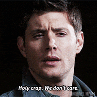 aborddelimpala supernatural dean winchester dont care aborddelimpala GIF