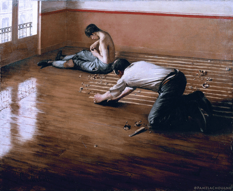 Gustave Caillebotte Pamela Chougne GIF
