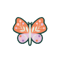 Butterfly Insect Sticker by minilabo