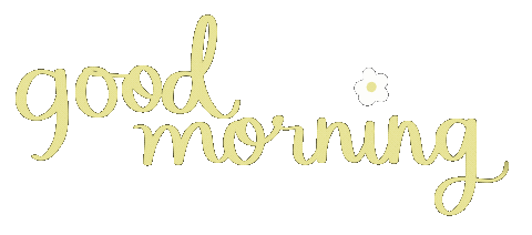 Good Morning Flower Sticker