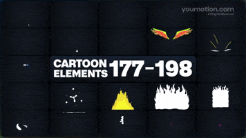 Cartoon Elements 177 198 | Video |You Motion