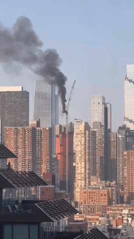 Moment of Manhattan Crane Collapse