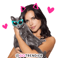 Cat Love Sticker by GoTrendier