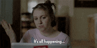 it's all happening lena dunham GIF by Girls on HBO