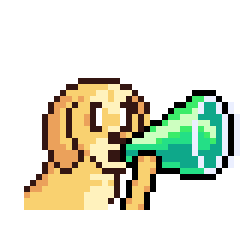 Dog Announce Sticker by Abstract HotDogs