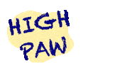 High Five Bear Paw Sticker