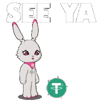 Kicking See Ya Sticker by Fluffey