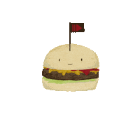 burger hamburgesa Sticker by Pause & Play