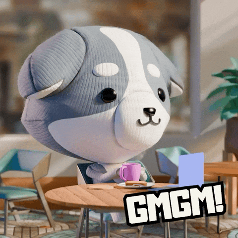 Good Morning Gm GIF by The Plooshies