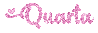 Glitter Quarta Sticker