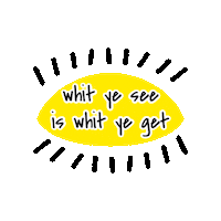 Happy Eye Sticker by yerawrite
