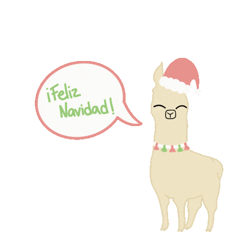 Merry Christmas Sticker by Habla Llama