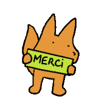 French Thank You Sticker