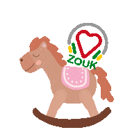 Horse Pony Sticker by I Heart Zouk Radio