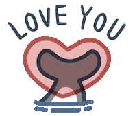 Shark Love Sticker