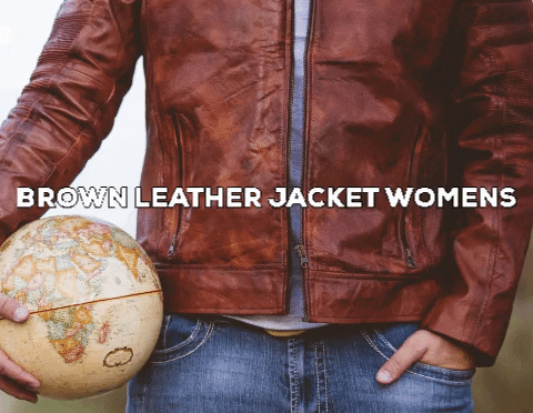 sdasssa giphygifmaker brown leather jacket brown leather jacket womens leather jacket womens GIF