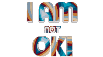 I Am Not Ok Sticker by OpticalArtInc.