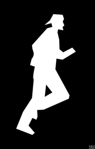 man running GIF