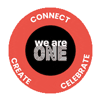 Celebrate We Are One Sticker by Stockanotti