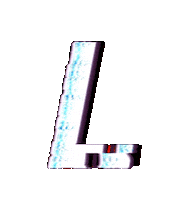 Glitch Alphabet Sticker by #BASILIO