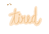 Tired Coffee Sticker