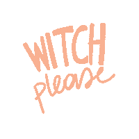 marlavonduta illustration lettering please witch Sticker