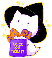 Trick Or Treat Please Sticker by shourimajo