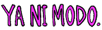 Ni Modo Sticker