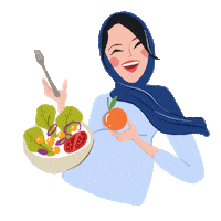 mom eating Sticker by Lactamil