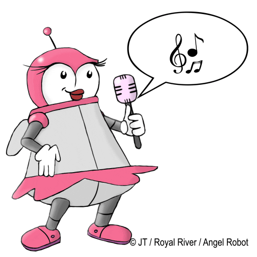RoyalRiverMusik giphyupload music girl robot Sticker