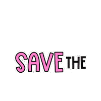 Save The Date Sticker by LITTLE SHARK AND CO.