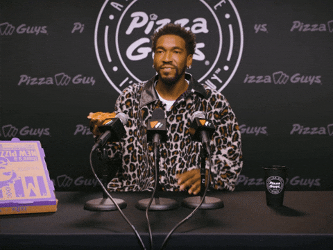 pizzaguys giphyupload basketball pizza dunk GIF