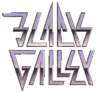 Black_galley hot retro rock 80s Sticker