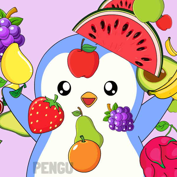 Dragon Fruit Spinning GIF by Pudgy Penguins