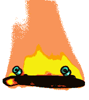 fire jump Sticker
