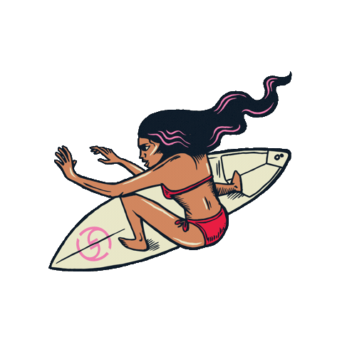 Surf Surfing Sticker by Super Girl Pro