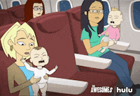 the awesomes airplane GIF by HULU