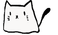 Konema cat tired lazy melt Sticker