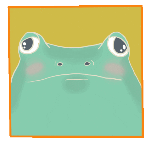 Blink Frog GIF by Hannah Pancake