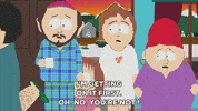 scared race GIF by South Park 