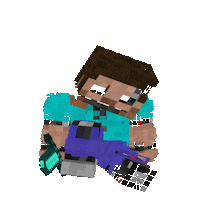 video game steve STICKER by imoji