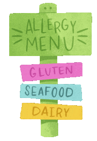 Soy Gluten Sticker by Lucy Buffett's LuLu's