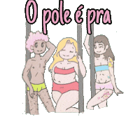 poledancerilustra pole poledance exotic poledancer Sticker