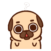 Question What Sticker by Puglie Pug