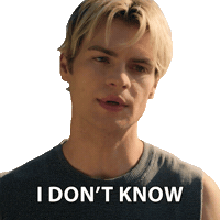 I Have No Idea Idk Sticker by NETFLIX