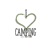 PegsandPitches heart camping ilovecamping lovecamping Sticker