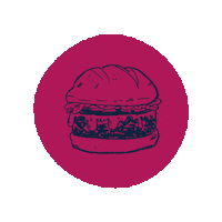 Food Burger Sticker by Downtown Houston