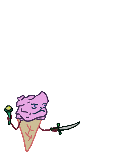 Ice Cream Cartoon Sticker by Moving Picture Show